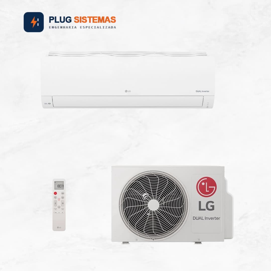 Ar-Condicionado Split HW LG Dual Inverter +AI Compact 9.000 BTUs R-32 Só Frio 220V